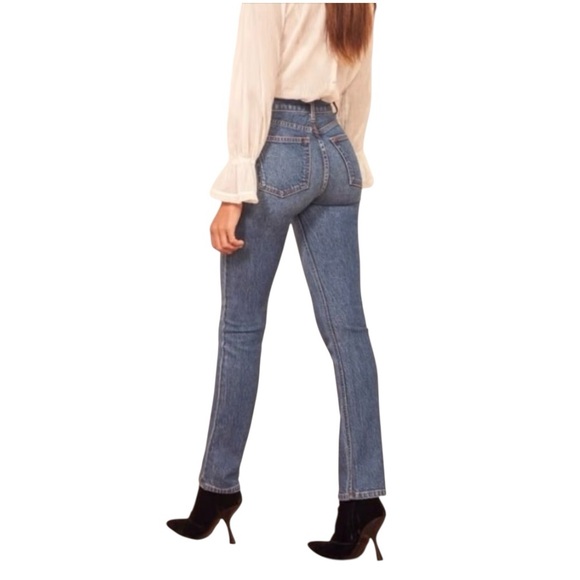 Reformation Liza Straight High Rise Palermo Jeans - Picture 1 of 11